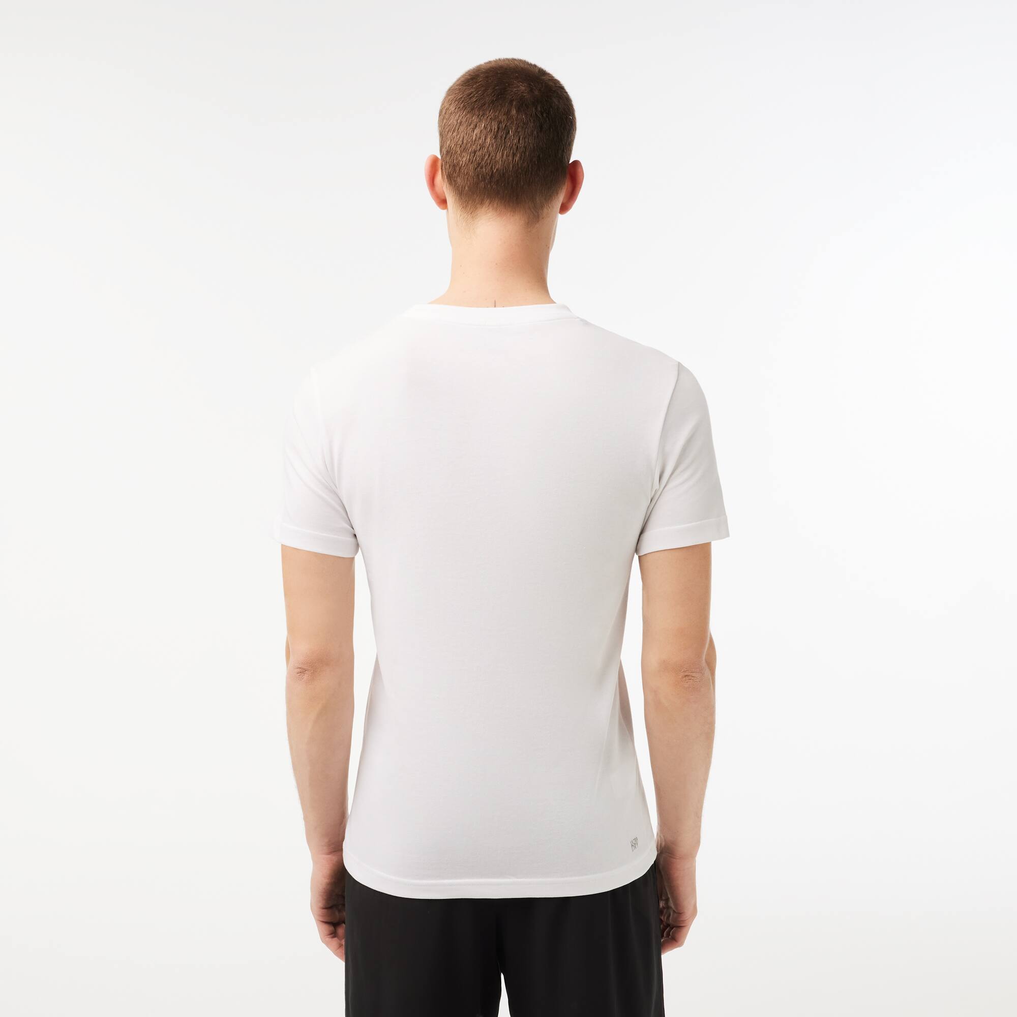 T-shirt Lacoste SPORT en jersey respirant imprimé crocodile 3D T-Shirts - Blanc - Lacoste - Homme