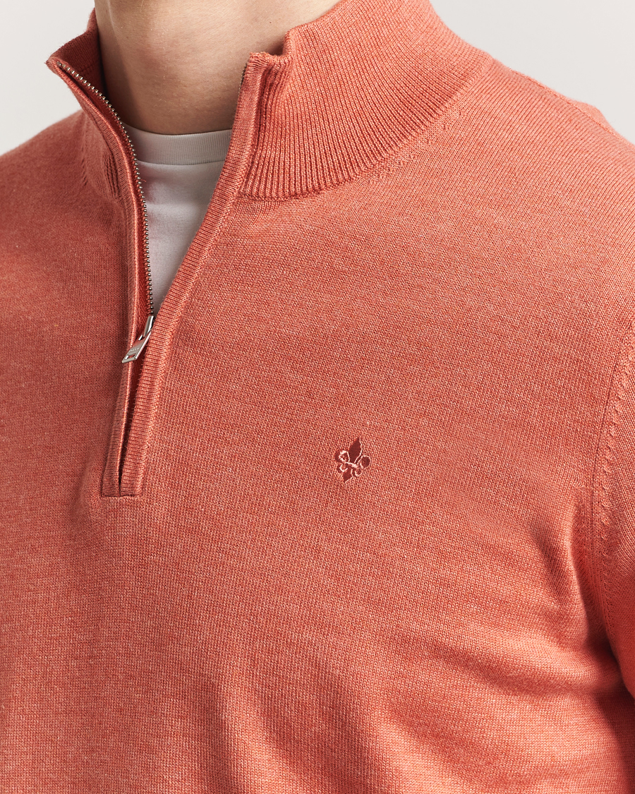 Morris Riley Cotton Half Zip Orange
