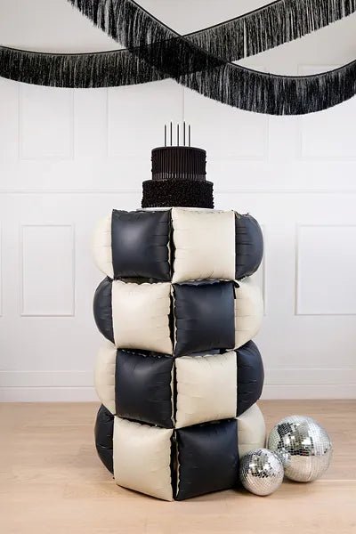 Goud Zwarte Ballon 35cm 4st