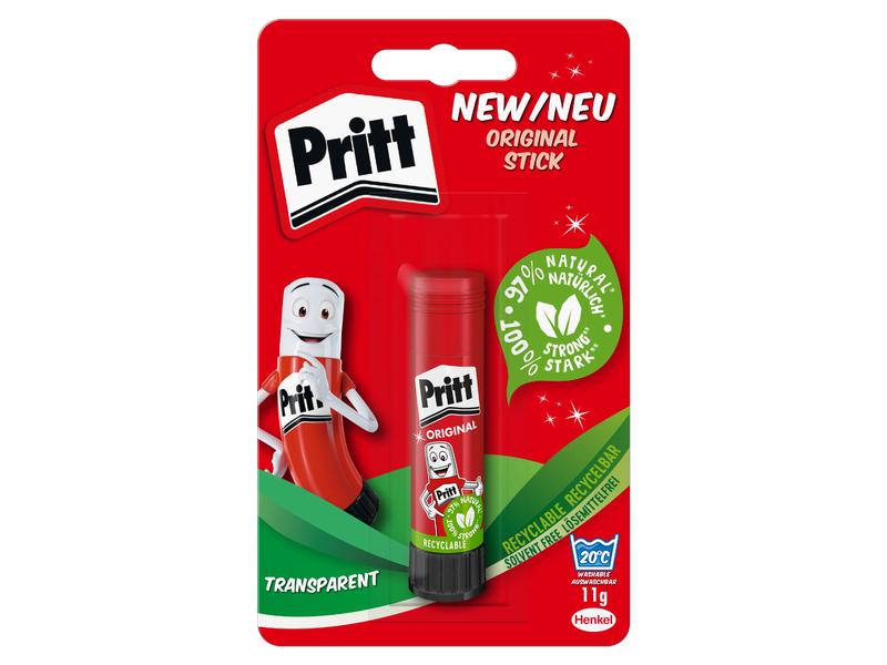 Pritt Klebestift 11 g, 1 Stück Kinderfreundlicher Leimstift für kreative Bastelarbeiten
