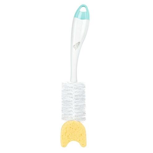 Goupillon 2 en 1 avec embout éponge - Bleu - NUK