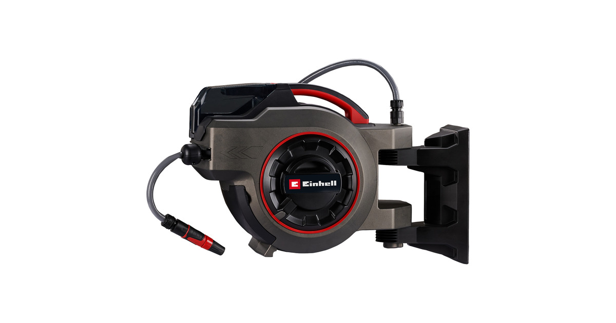 EINHELLAccu Waterslanghaspel GE-HR 18/30-1 Li-Solo  (Grijs/rood, Accu en oplader niet inbegrepen)