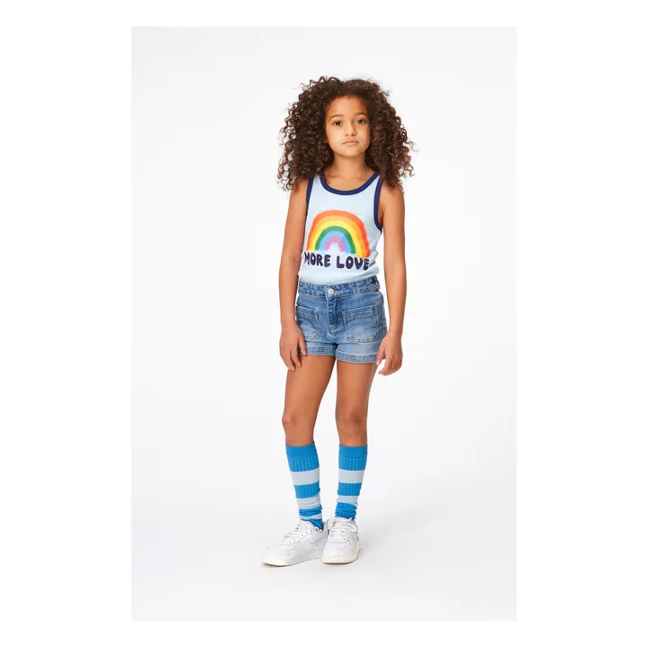 Molo Débardeur Rosie Arc en Ciel Coton Bio | Bleu pâle