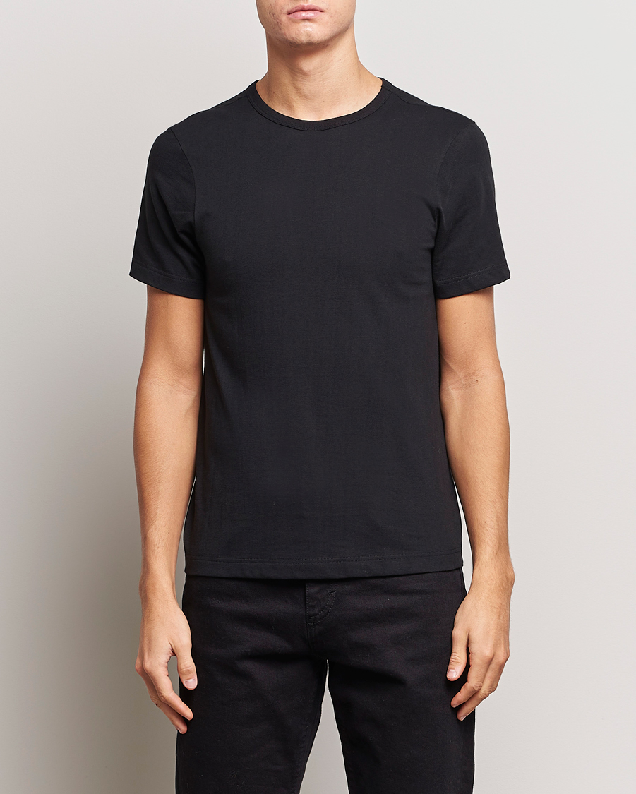 Merz b. Schwanen 1950s Classic Loopwheeled T-shirt Black