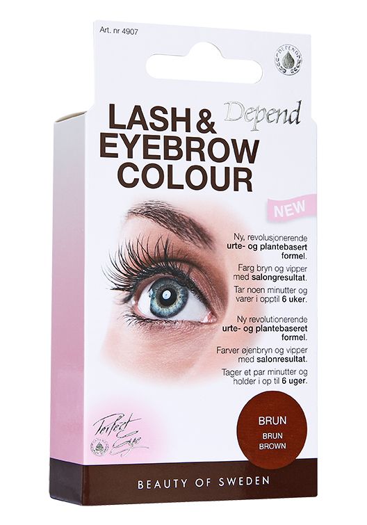 Lash and eyebrow colour