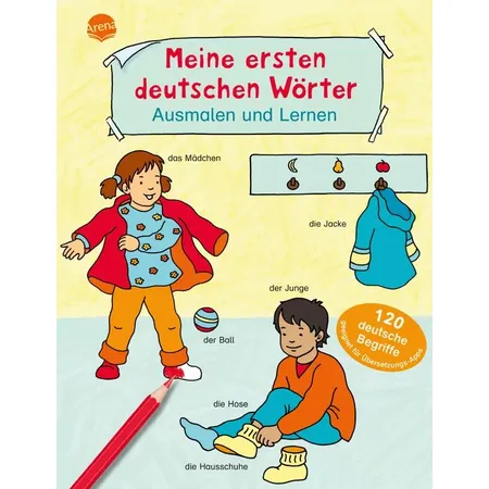 Arena Malbuch mit Wörtern (Arbeitstitel)