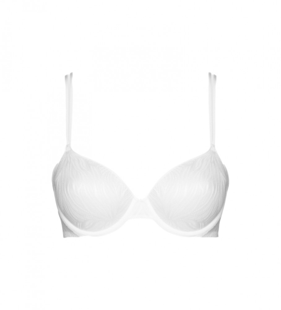 Sutiã Invisível Calvin Klein Demi Sheer Marquisette Branco