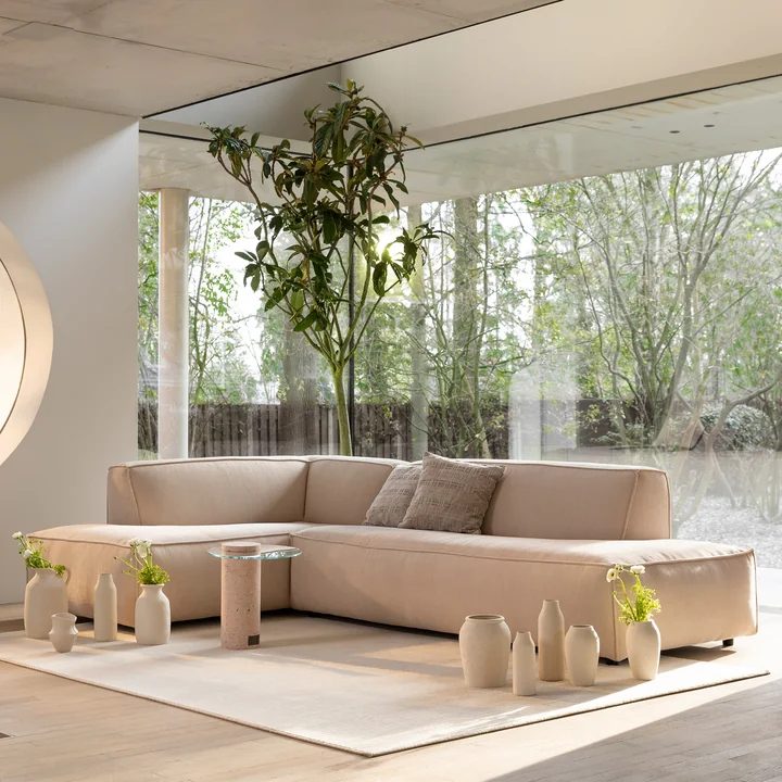 Zuiver - Fat Freddy Rib Ecksofa, links / caramel