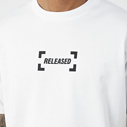 Tee Shirt Oversize Large Released Desert Blanc