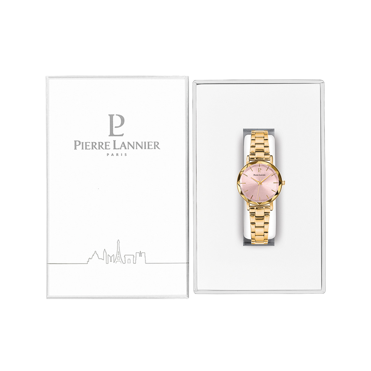 Montre PIERRE LANNIER Multiples femme bracelet acier doré