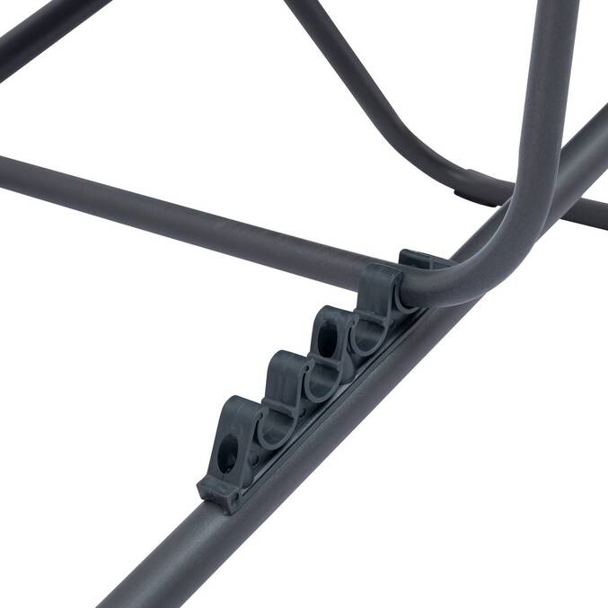 Chilienne de jardin empilable pliable MIRAEL Anthracite / Graphite