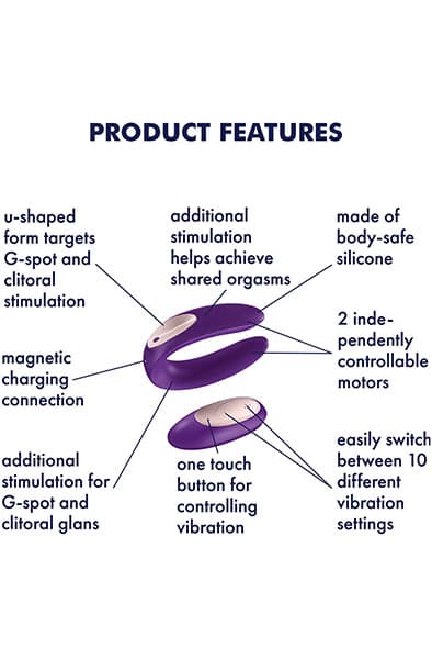 Satisfyer Partner Plus Remote Trådløs parvibrator