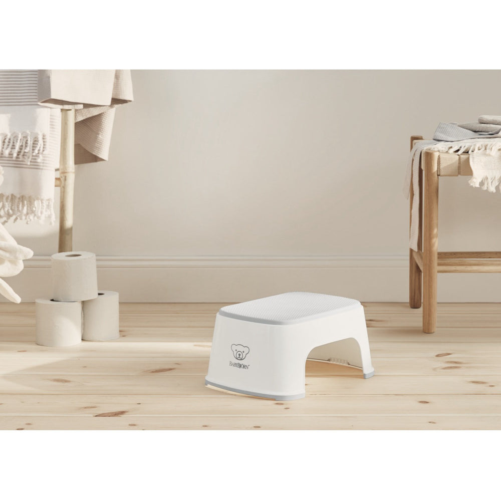 Køb BabyBjörn White/Grey Børnetaburet