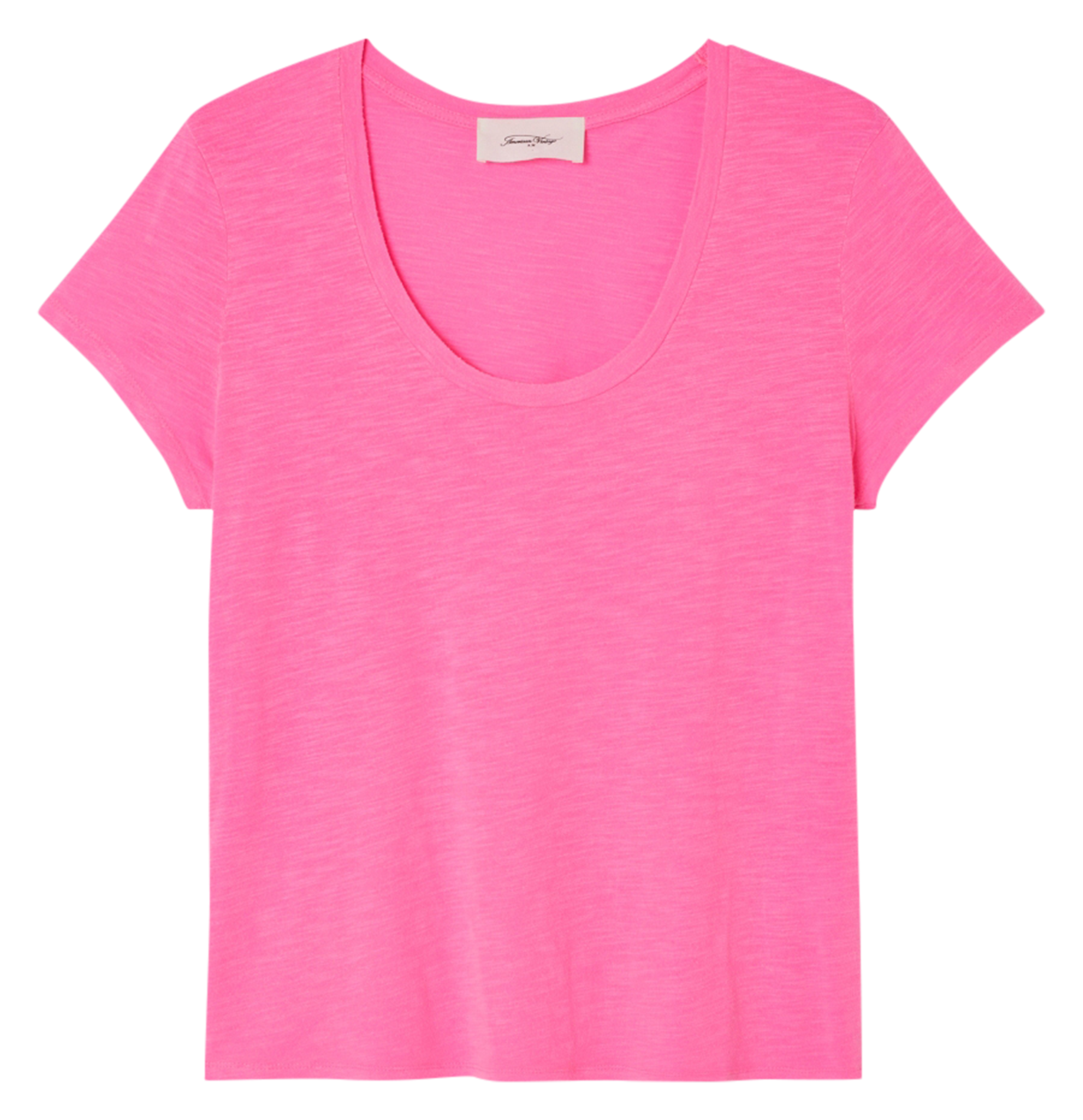 JACKSONVILLE - Tee-shirt col rond en coton mélangé | Rose