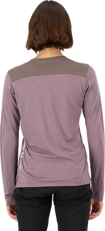 DIVERSION Damen-Merino-Langarmshirt  mauveiron  M