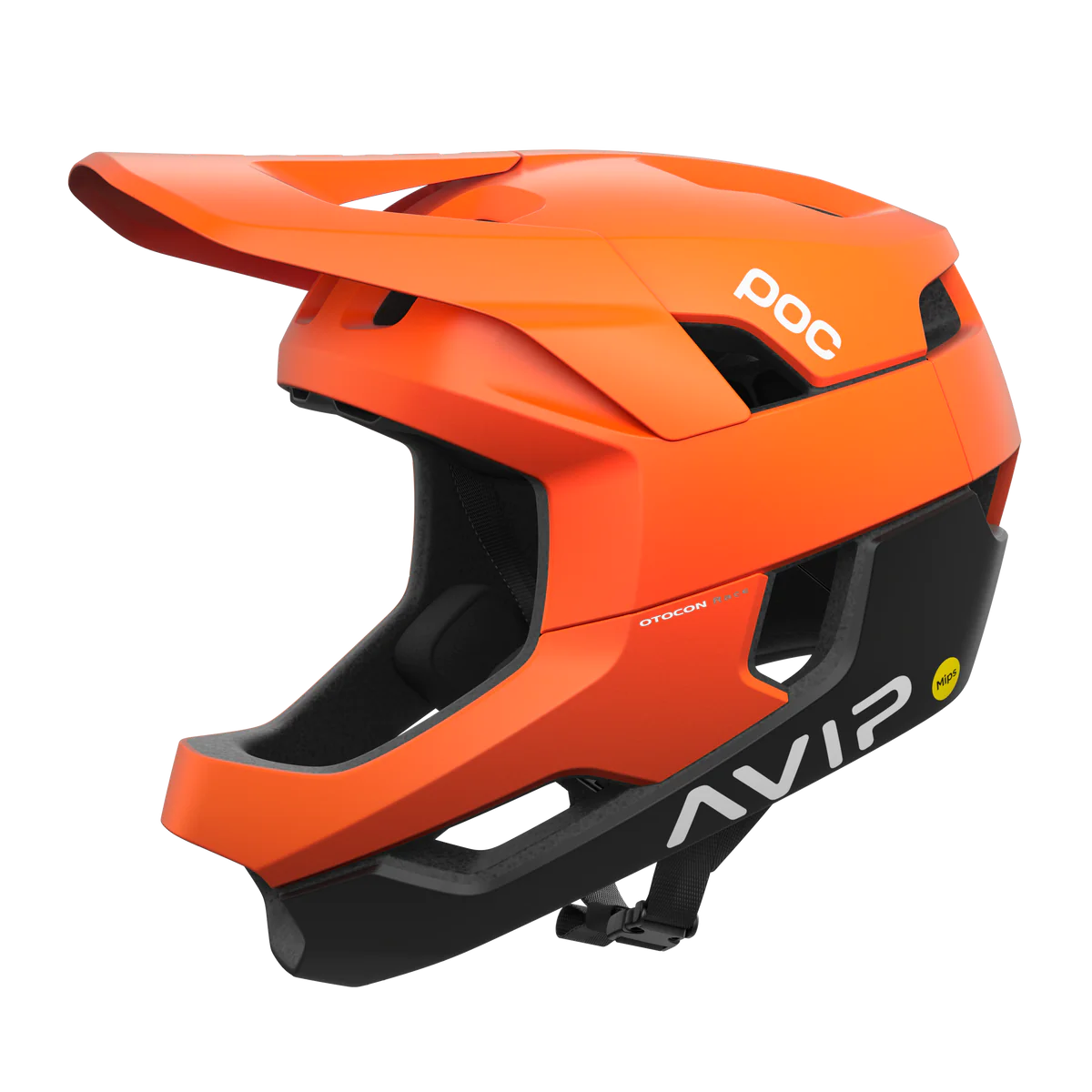 POC Otocon Race Mips Fullfacehjelm fluorescent orange/uranium black