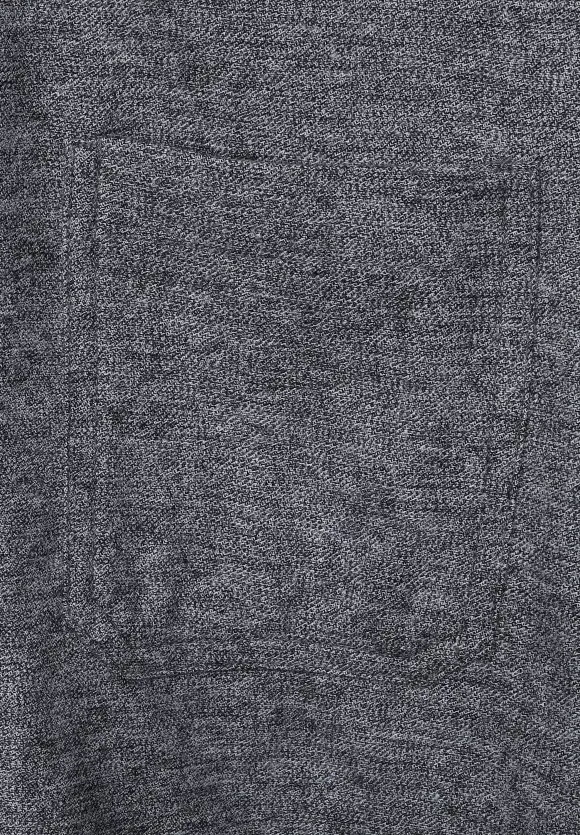 Hemd in Melange - graphite grey melange