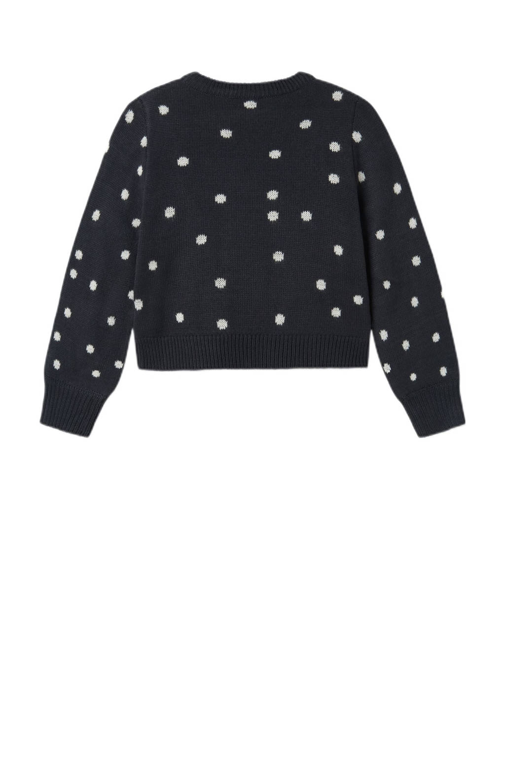 NAME IT kersttrui donkerblauw gebreid
