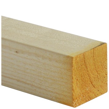 Bouwhout gevingerlast vuren geschaafd 44x44 mm 240 cm