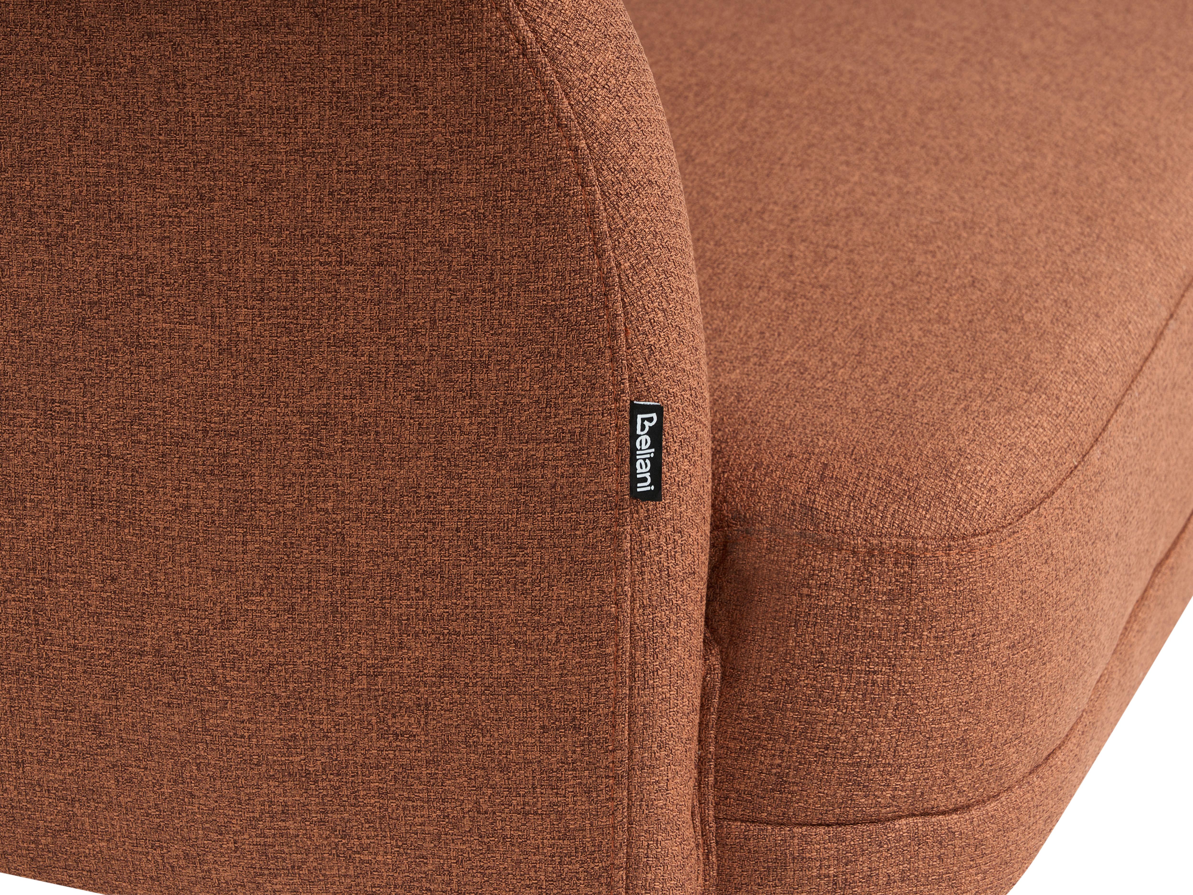 Linkszijdige chaise longue TANLAY Stof Goudbruin