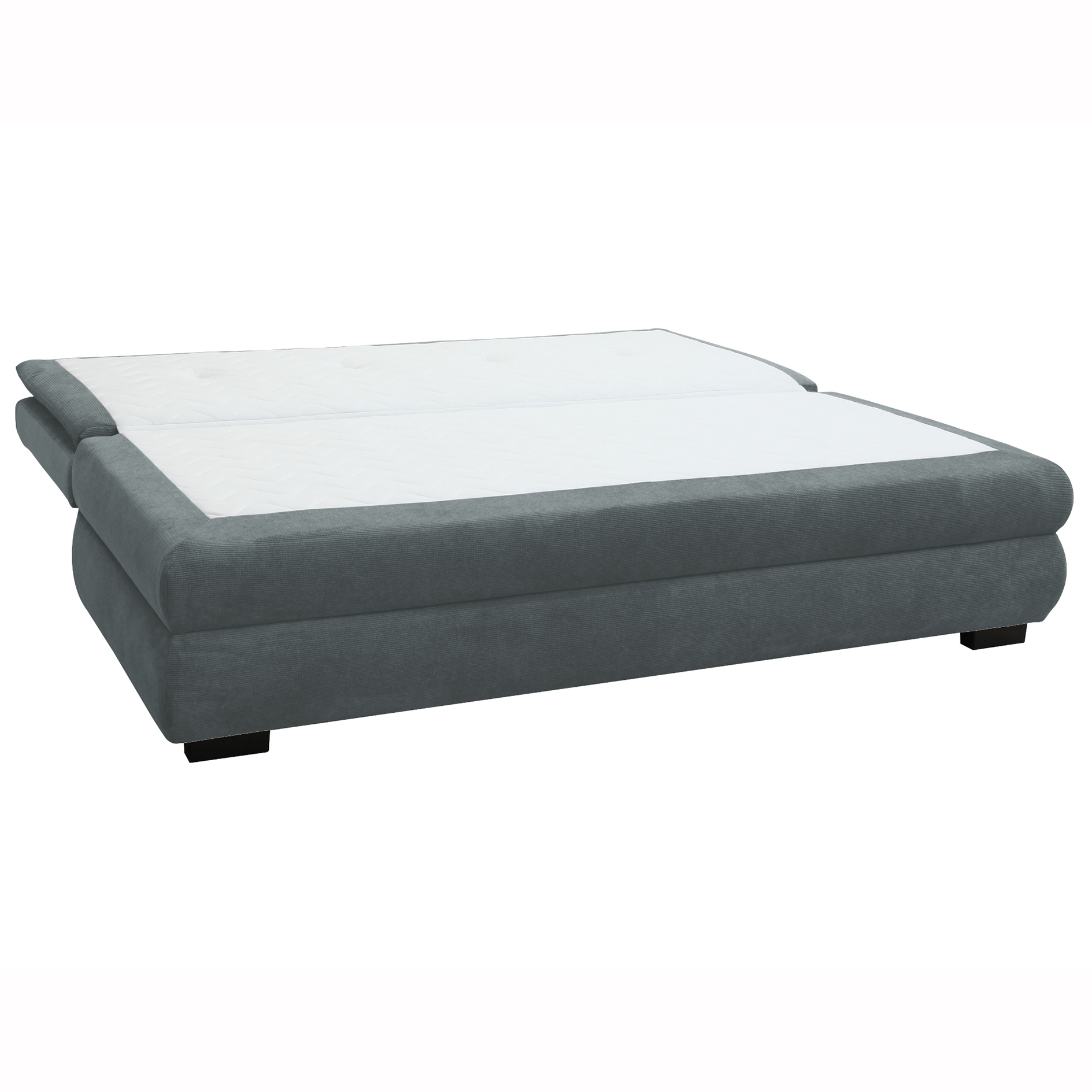 Schlafsofa - dunkelblau - mit Staukasten - 202 cm