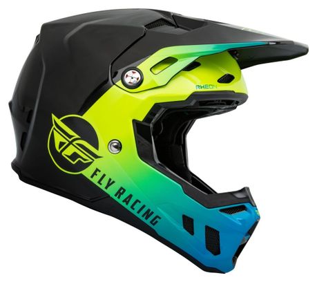 Casque intégral Fly Racing Fly Formula CC Centrum Noir / Bleu / Jaune Fluo
