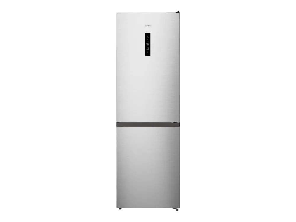 Gorenje N619EAXL4 - Køleskab/fryser - bund-fryser - bredde: 59.5 cm - dybde: 59 cm - højde: 186 cm - 304 liter - Klasse E - rustfrit stål