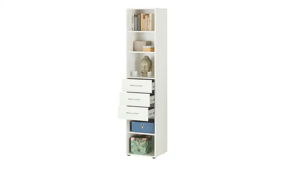 Regal Multischrank-System 40 cm 185 cm Weiß