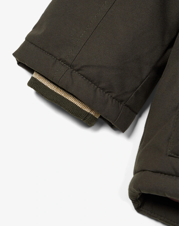 Winter-Parka NMFMIBIS mit Kunstfellbesatz in schwarz