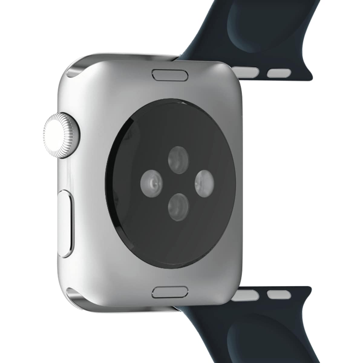 Puro Icon sportsreim i silikon til Apple Watch 42/44/45 mm (marineblå)