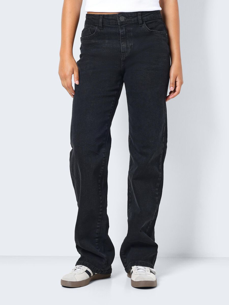 NMYolanda NW wide jeans black NOOS - Jean Ample Noir | Noisy May Jean