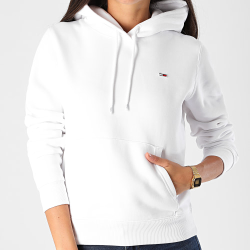 Sweat Capuche Femme Regular Fleece 9228 Blanc