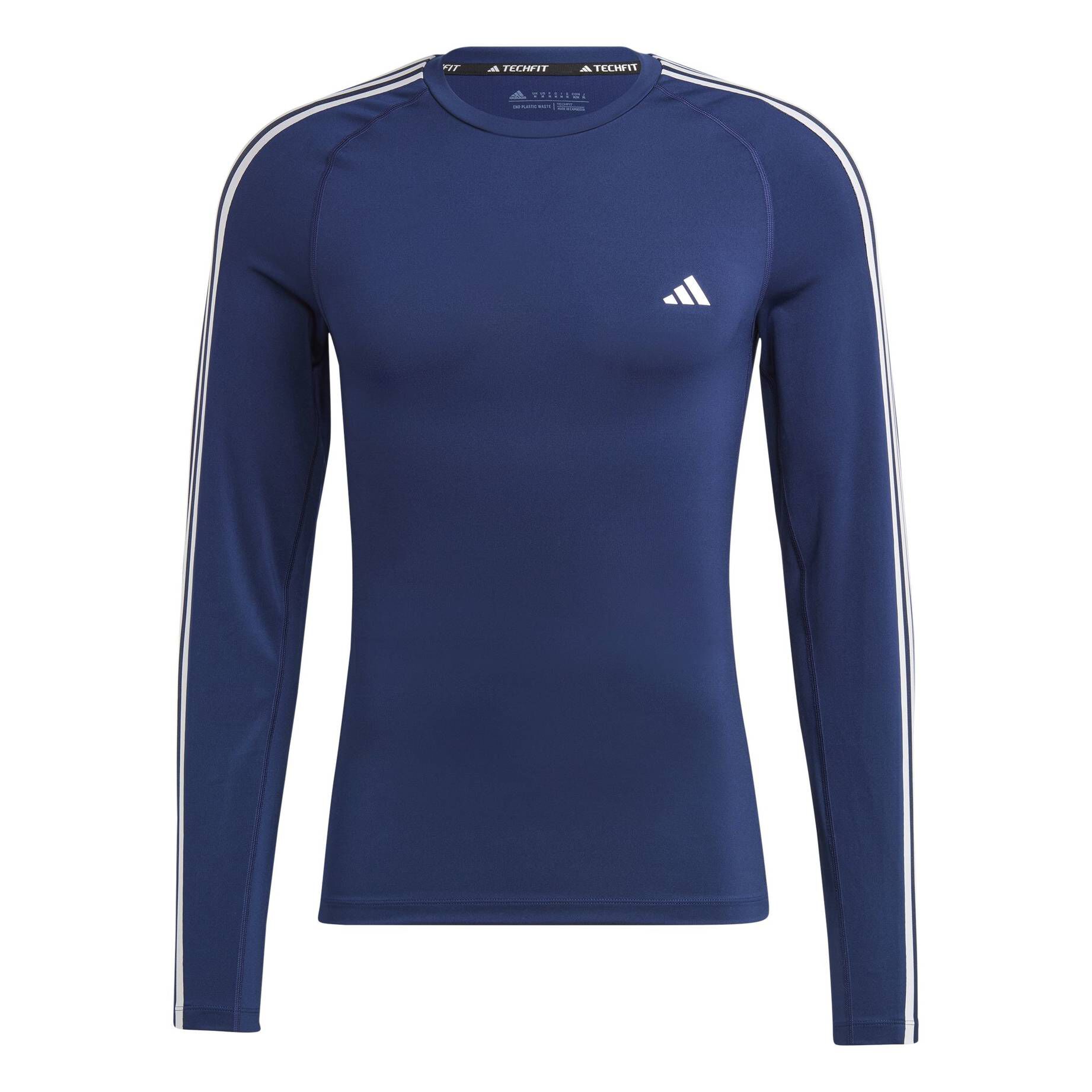 adidas Performance| Herren Trainingsshirt TECHFIT 3-STREIFEN TRAINING LONGSLEEVE