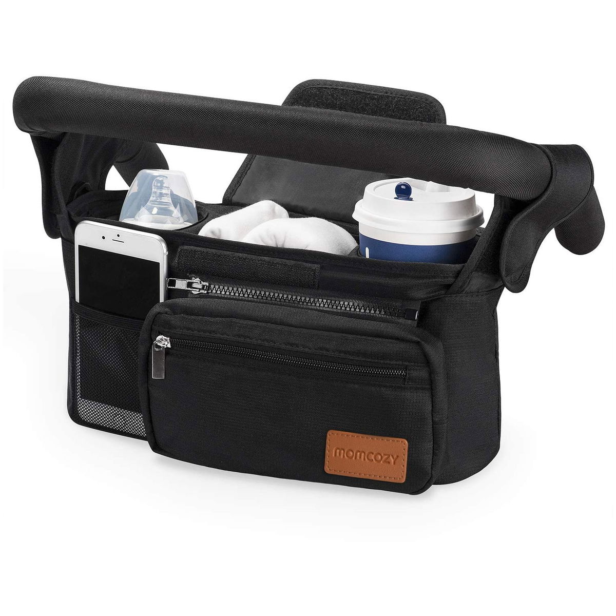 MomcozyMomcozy   Kinderwagenorganizer mit Getränkehalter