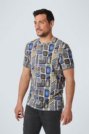 No Excess T-Shirt Print Blauw 20340450-137 kopen