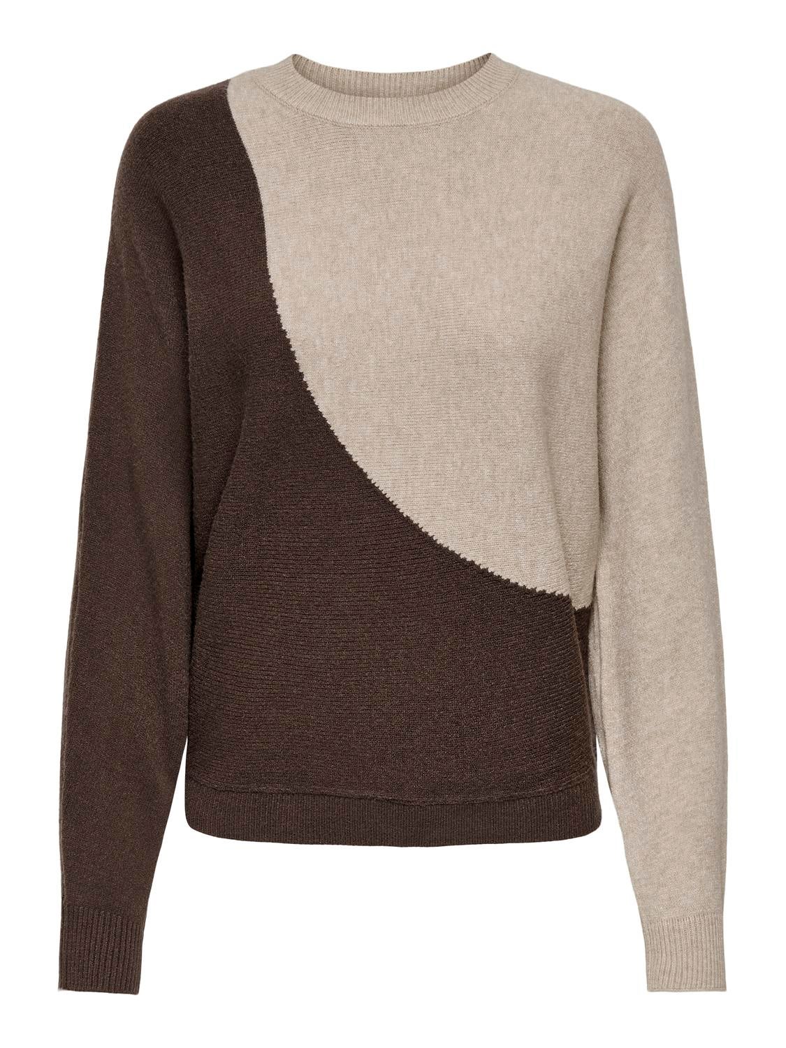 JDYMARCO Strickpullover Chocolate Brown