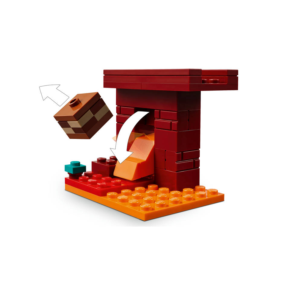 LEGO Minecraft de lavastrijd in de Nether 21266