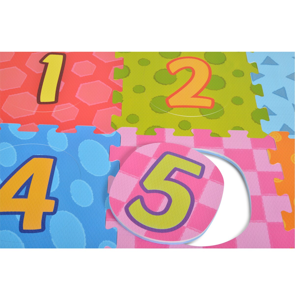 Moni 3020 Puzzlematte 9-teilig Zahlen Puzzleteppich Teilegröße 31 x 31 cm bunt
