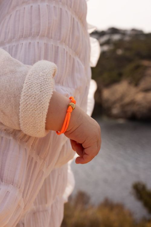 Moeder & mini armband oranje