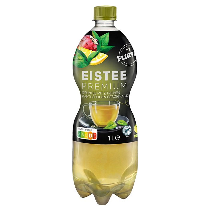 FLIRTEA Premium Eistee 1 l, Grüner Tee-Kaktusfeige