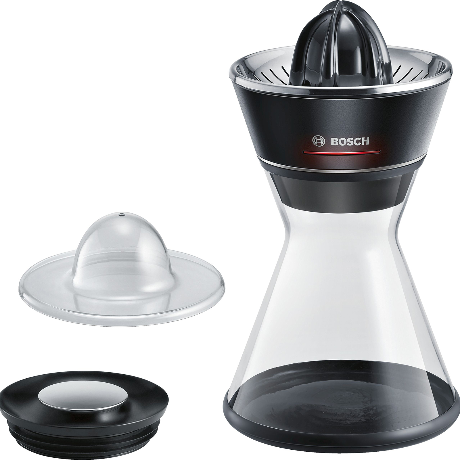 BOSCH Zitruspresse MCP72GPB - schwarz - mit Glas-Karaffe