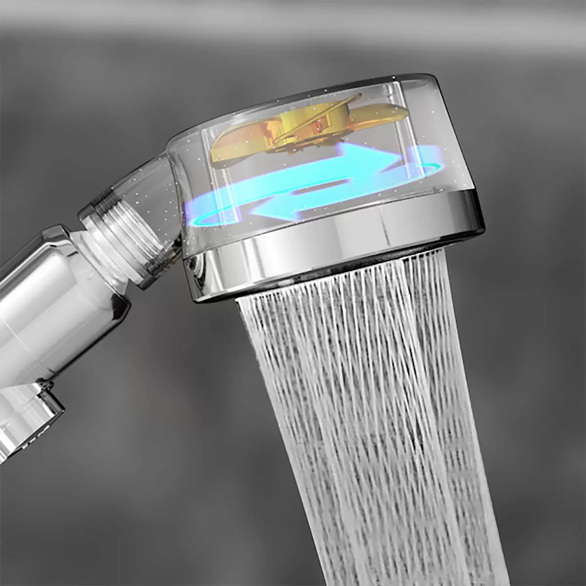 Duschkopf Aquadon EcoTornado silber,transparent