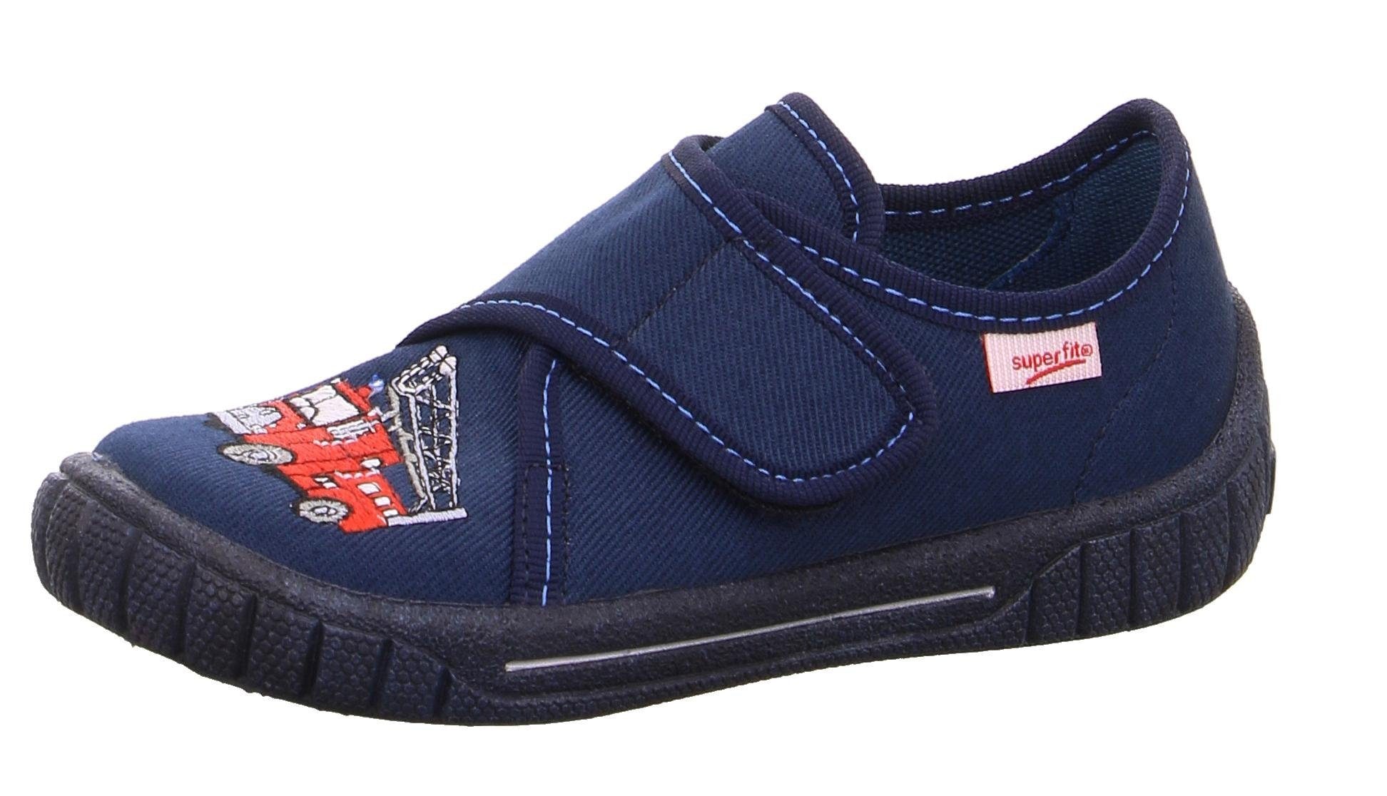 Superfit Hausschuh »Bill WMS: Mittel«  Kindergarten Schuh im Jeans-Look, Grössenschablone zum Download