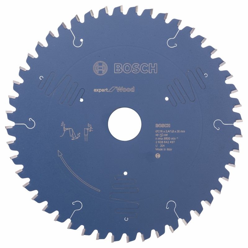 Bosch 2608642497 Cirkelzaagblad Expert for Wood, 216 x 30 x 2,4 mm, 48T (1 stuks)