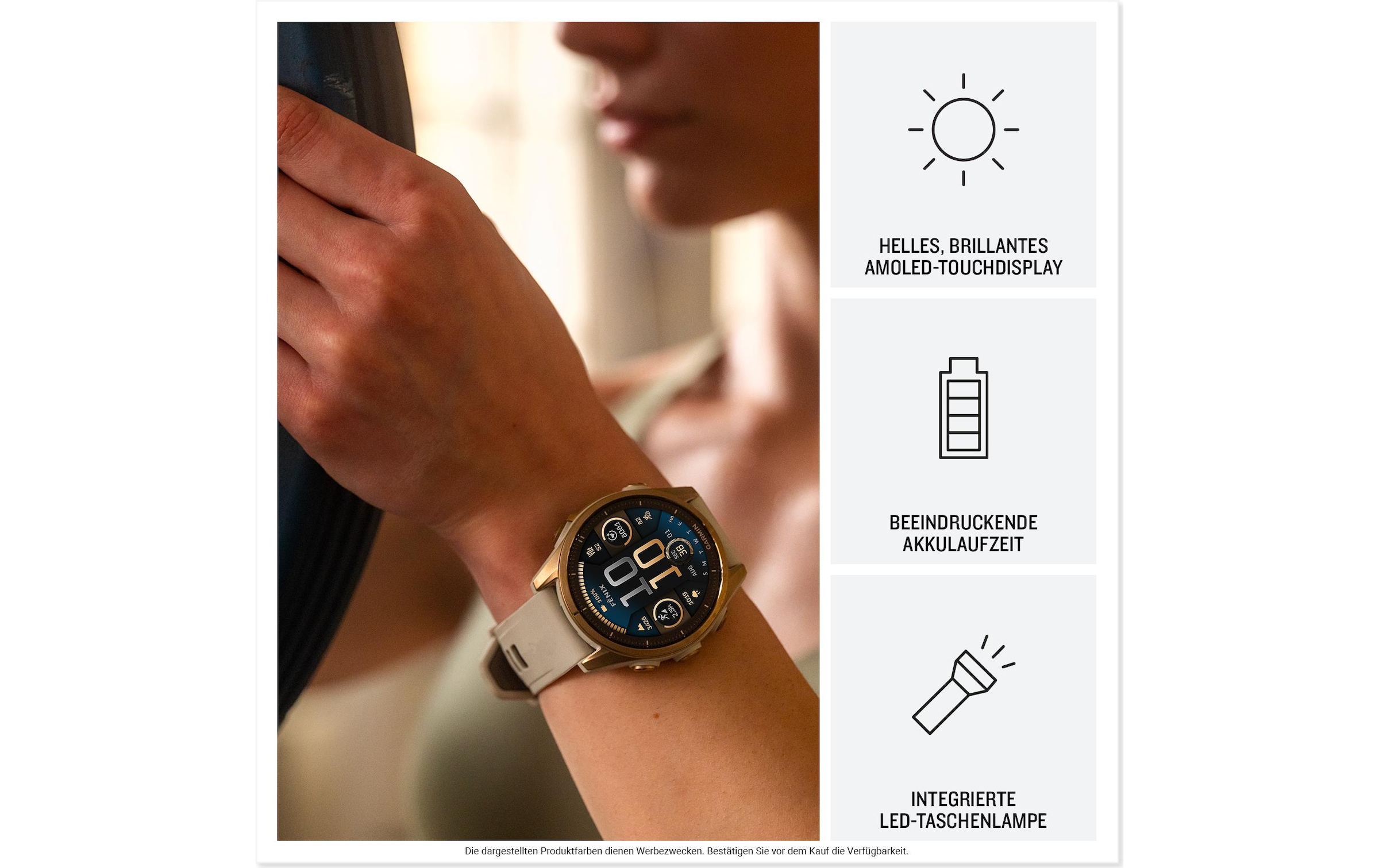 Garmin Smartwatch »Fenix 8 AMOLED, 43 mm« (3,289 cm / 1,3 ″)