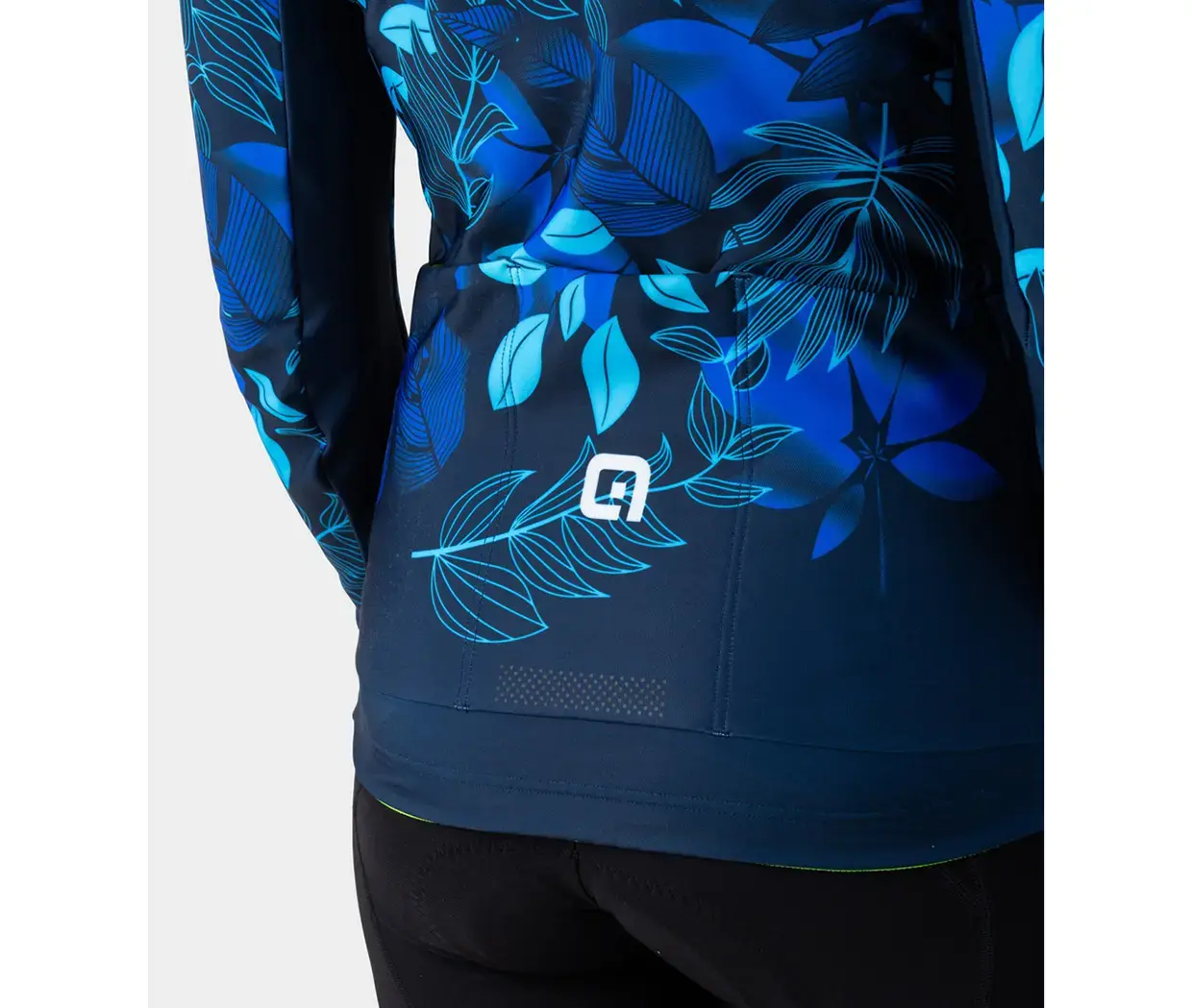 Ale PR.E Green Garden Fietsshirt Lange Mouwen Blauw Dames
