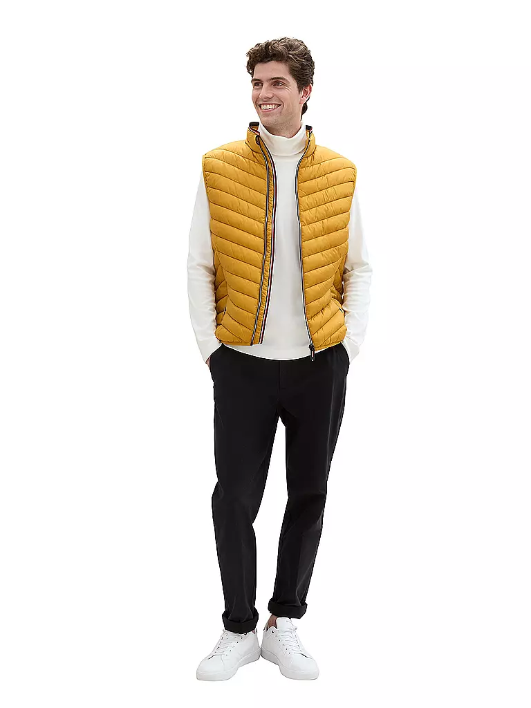 TOM TAILOR Steppgilet gelb