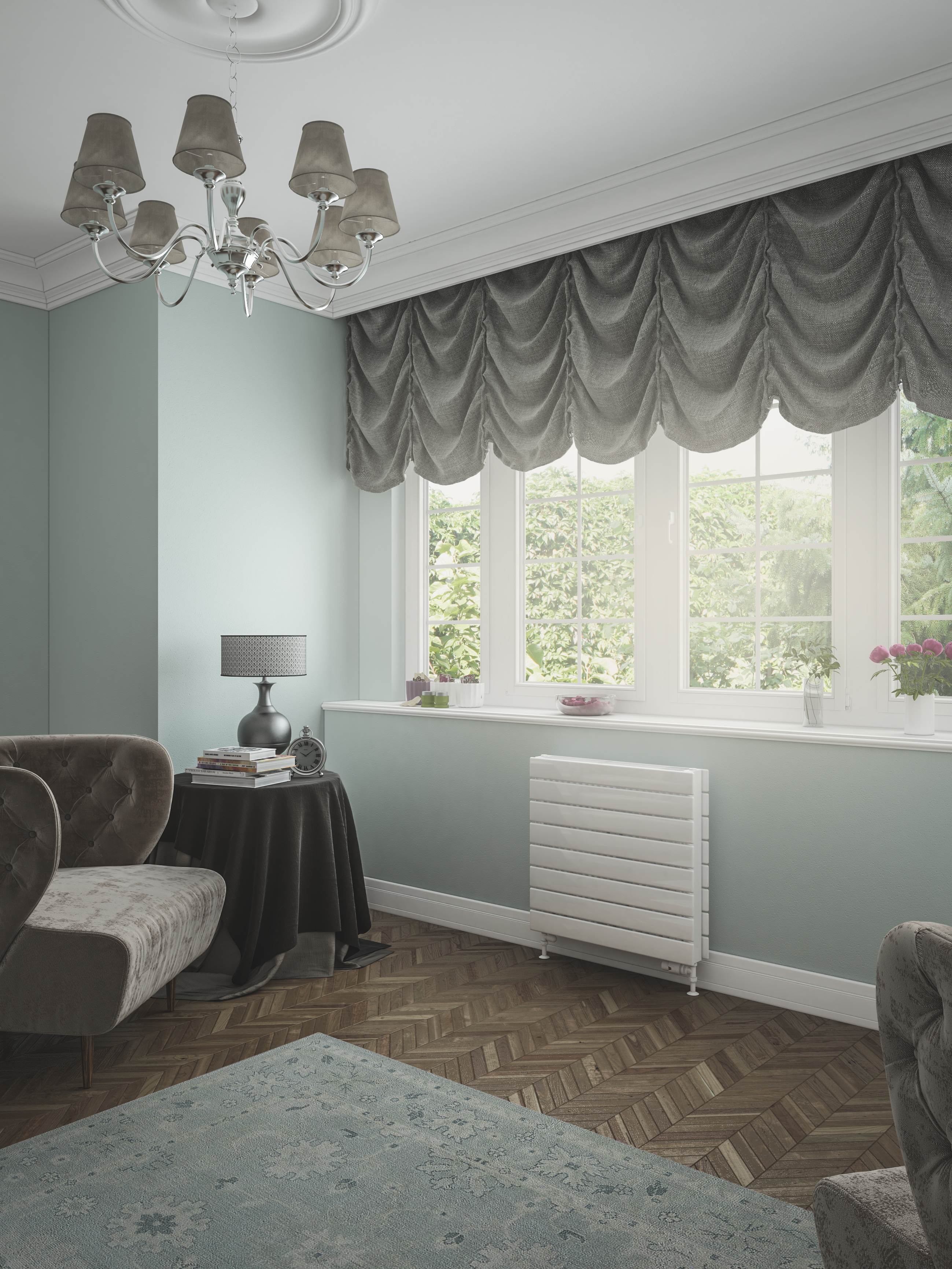 Eastbrook Addington type 22 radiator 60x60cm staal 1252W wit glans