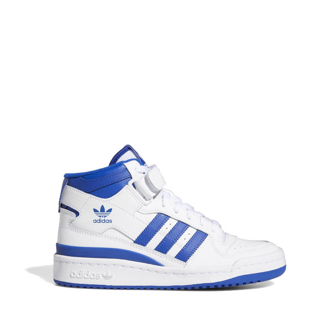 adidas Forum Mid sneakers wit/blauw