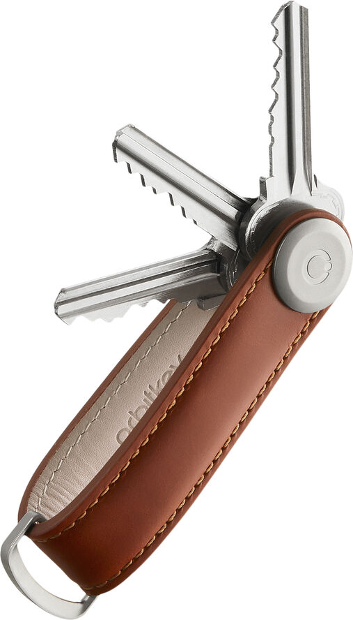 Orbitkey Orbitkey 2. 0 Leather Cognac/Tan Lysebrun